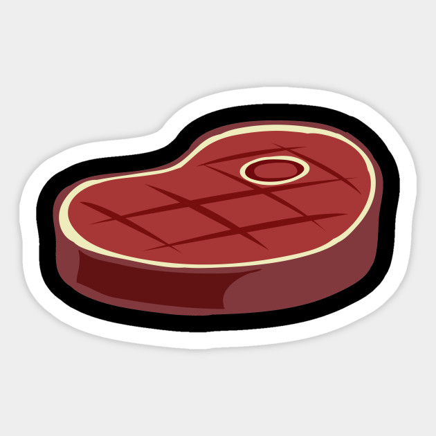 Row steak emoji Row Steak Emoji Sticker TeePublic